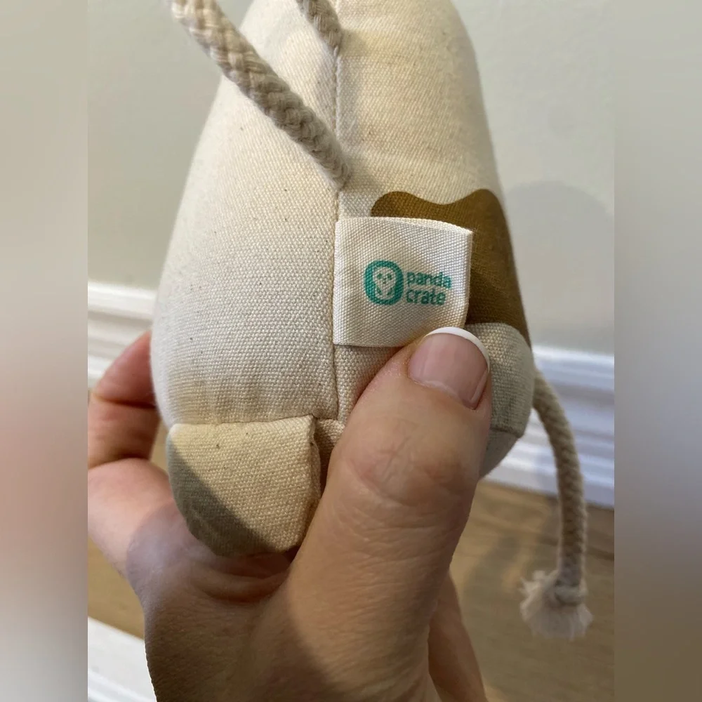 Panda Crate Cow 5" Plush Mooing Shaker Canvas Toy Farm Stuffed Animal - Picture 3 of 4